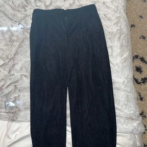 High Waist Corduroy Straight Leg Pants
